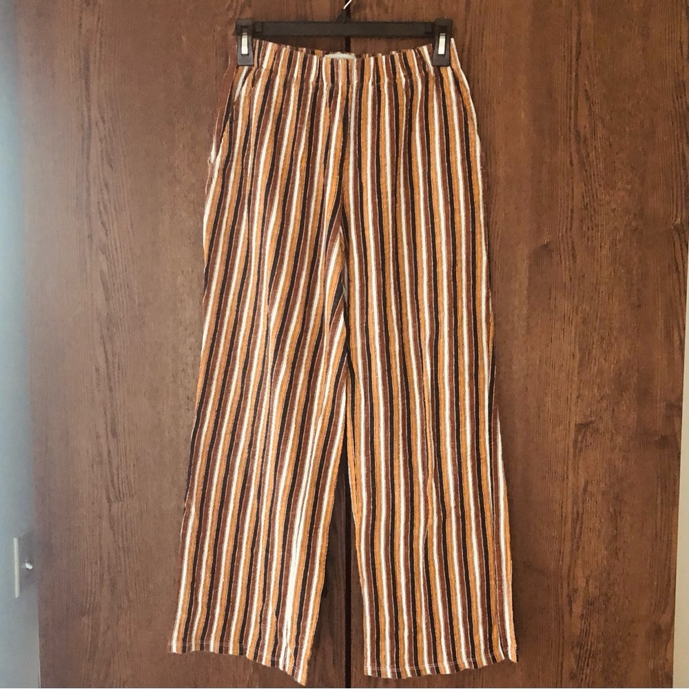 Striped Urban Outfitters 7/8 Length Pants
